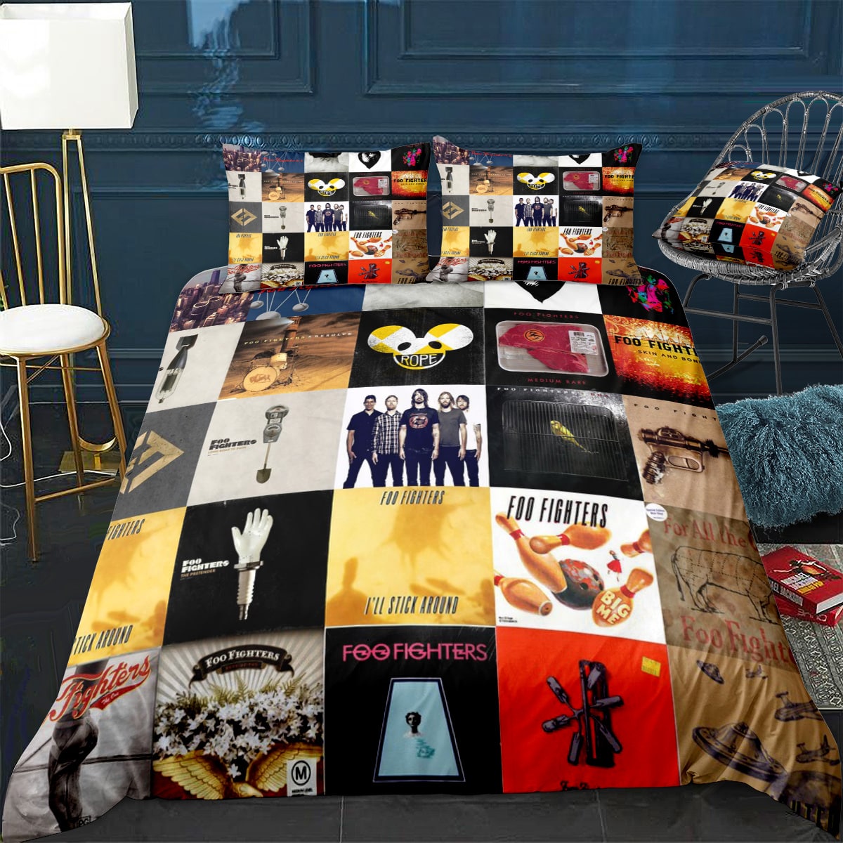 Foo Fighters Bedding Set Rze1