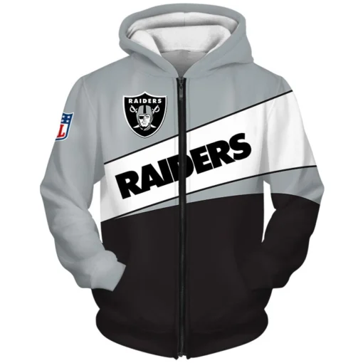 Las Vegas Raiders 02 Zip Hoodie 3D Rze1