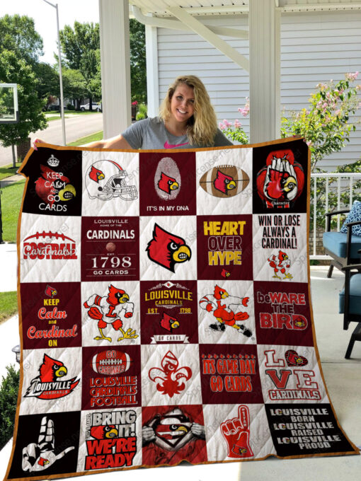 Louisville Cardinals Lover Blanket Quilt Rze2