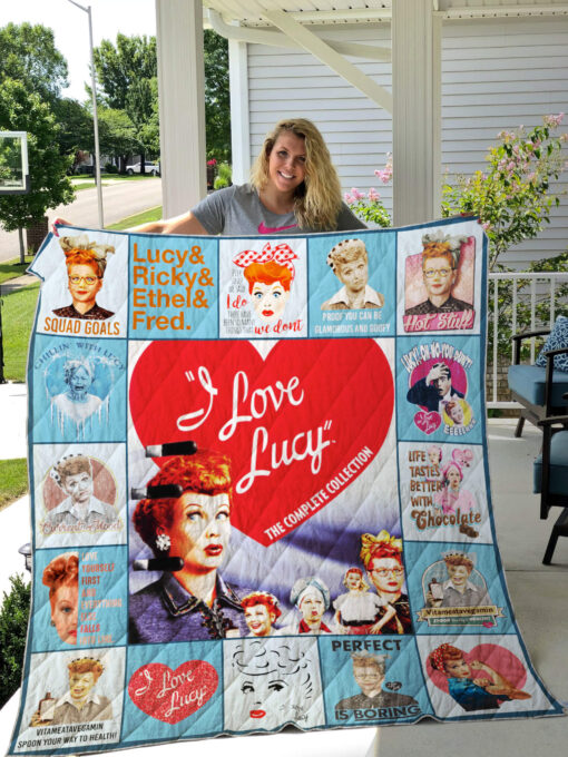 I Love Lucy show Blanket Quilt Rze2