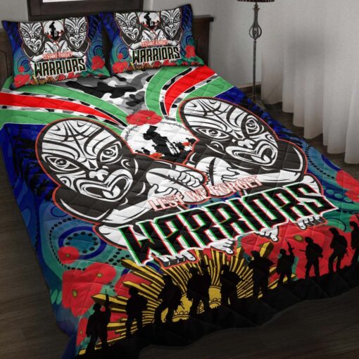 New Zealand Warriors Quilt Bedding Set Rze1