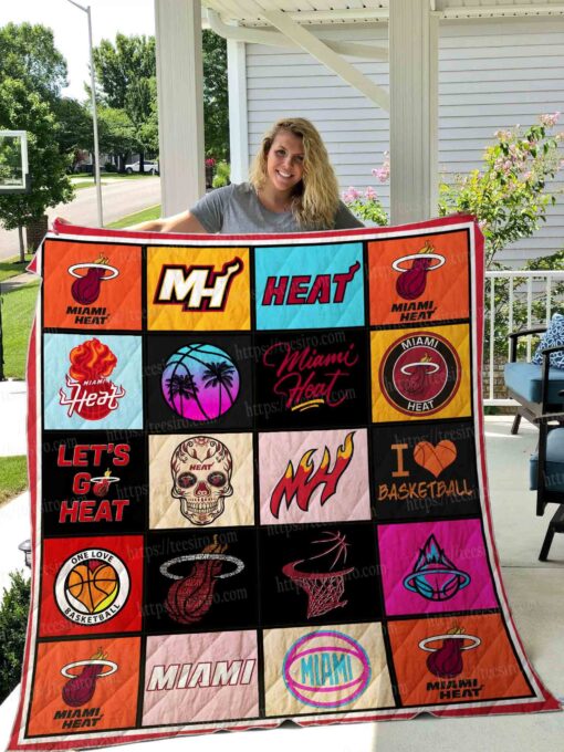 Miami Heat Miami Heat Blanket Quilt Rze2