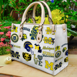 Michigan Wolverines  Leather Bag Rze2
