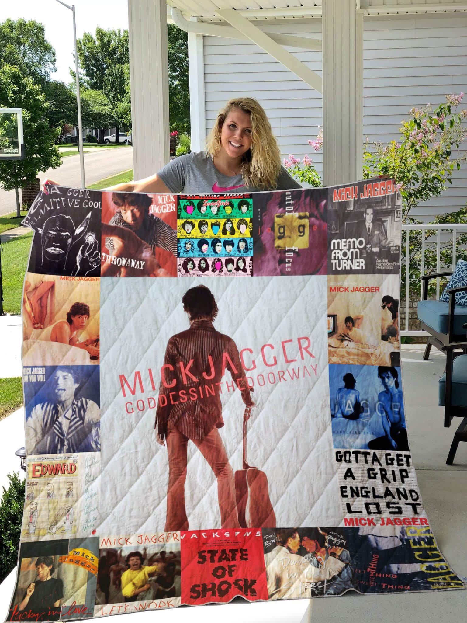 Mick Jagger Blanket Quilt Rze2
