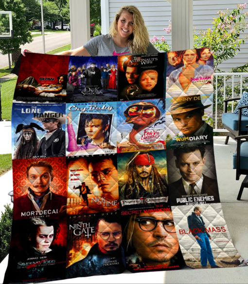 Johnny Depp Album Movie Blanket Quilt Rze1