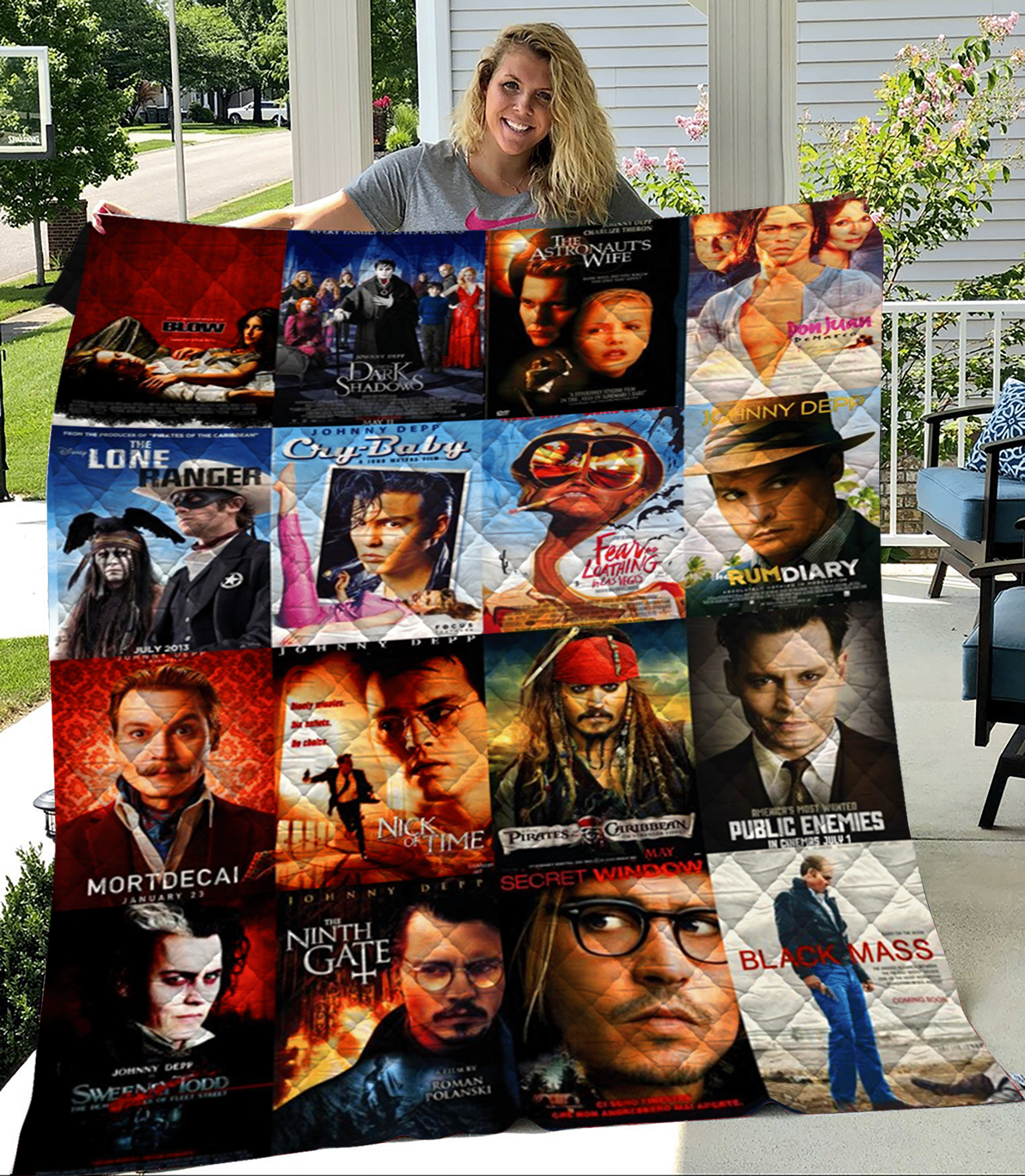 Johnny Depp Album Movie Blanket Quilt Rze1