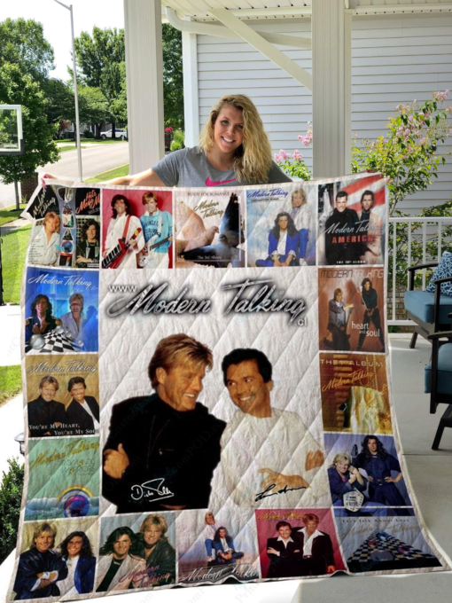 Modern Talking Blanket Quilt Rze2
