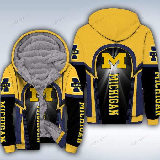 Michigan Wolverines a0 Fleece Jacket Rze1