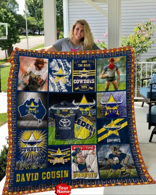 North Queensland Cowboys  Blanket Quilt  Rze2