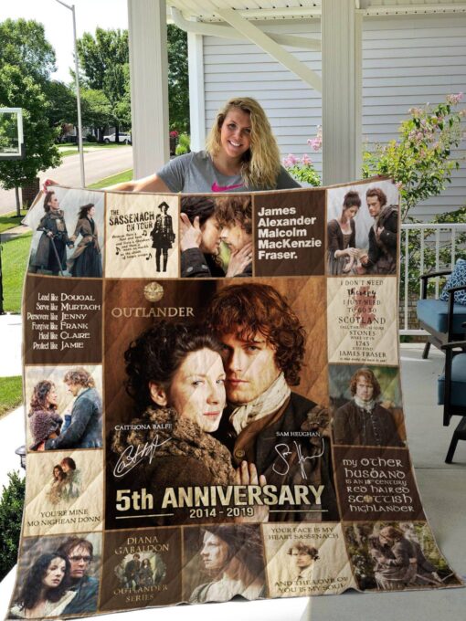 Outlander Vintage Blanket Quilt Rze2