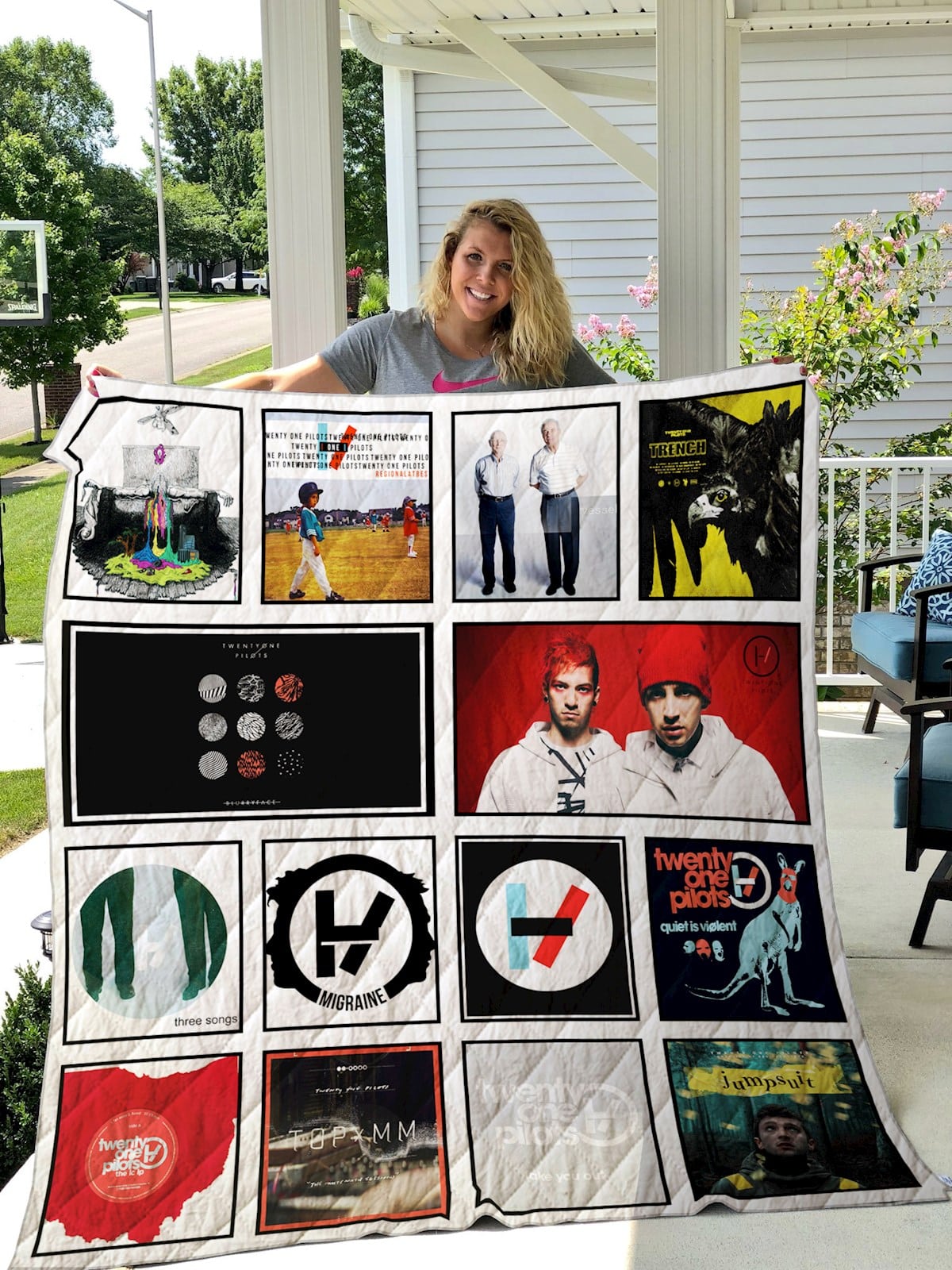 Twenty Øne Piløts Quilt Blanket Rze2