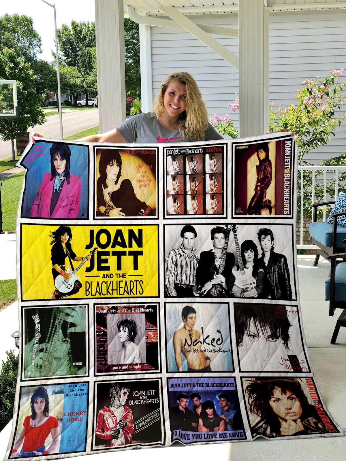 Joan Jett 1 Blanket Quilt Rze1
