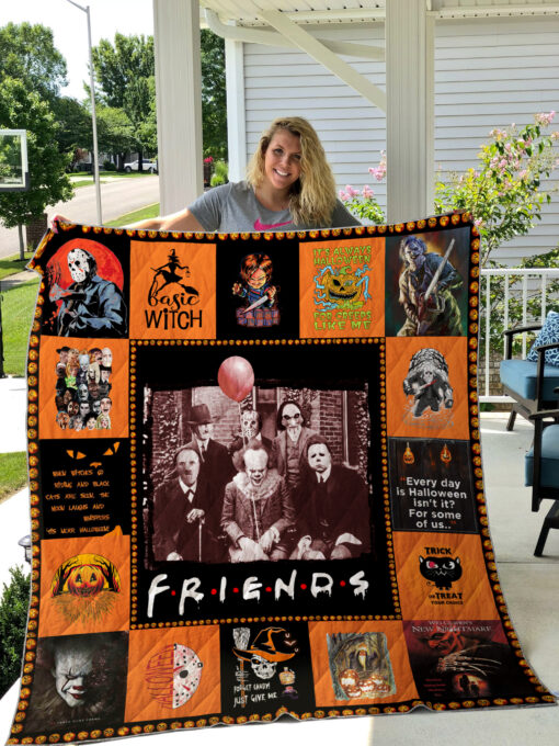 Horror Friends Blanket Quilt Rze1