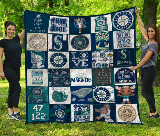 Seattle Mariners Lover Blanket Quilt B22