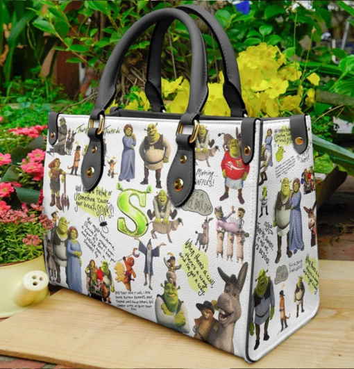 Shrek  Black Leather Bag Rze2