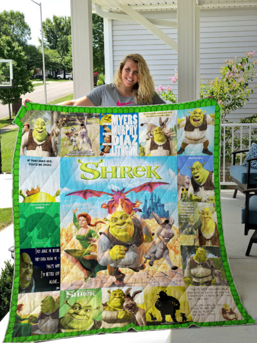 Shrek lover Blanket Quilt Rze2