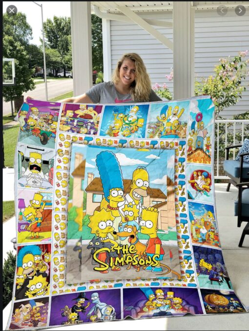 The Simpsons Quilt  Blanket Quilt Rze2
