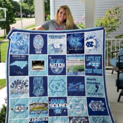 Carolina Tar Heels Blanket Quilt Rze2