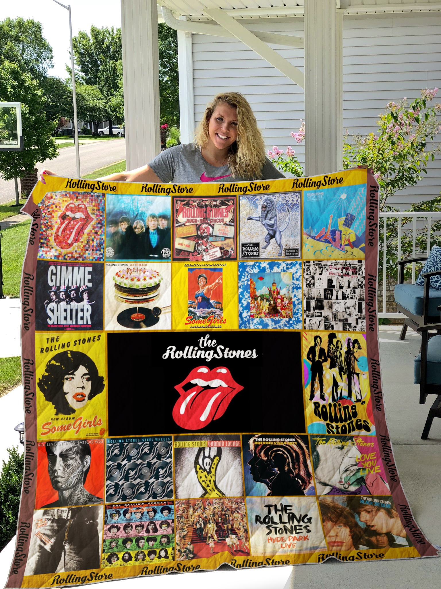 The Rolling Stones Band Quilt Blanket Quilt Rze2