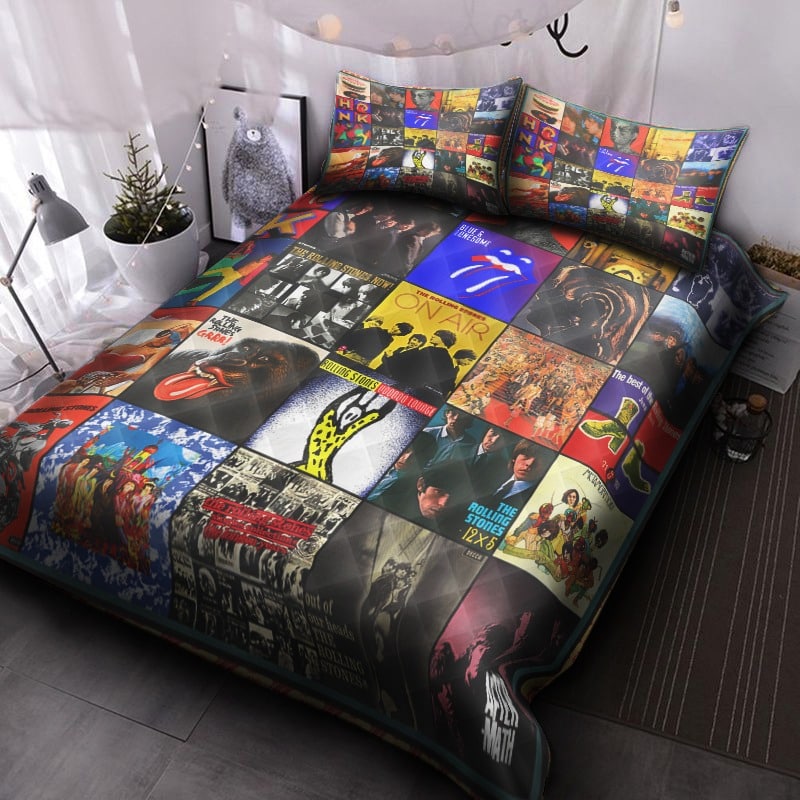 The Rolling Stones Quilt Bedding Set Rze2
