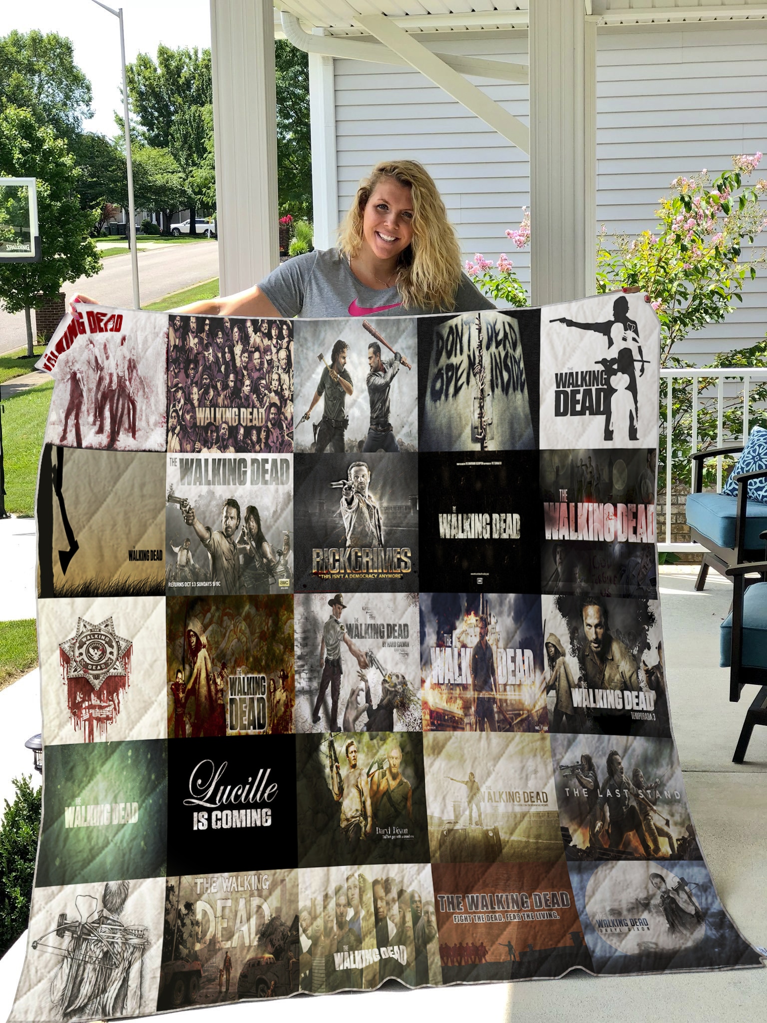 The Walking Dead 2 Blanket Quilt Rze1
