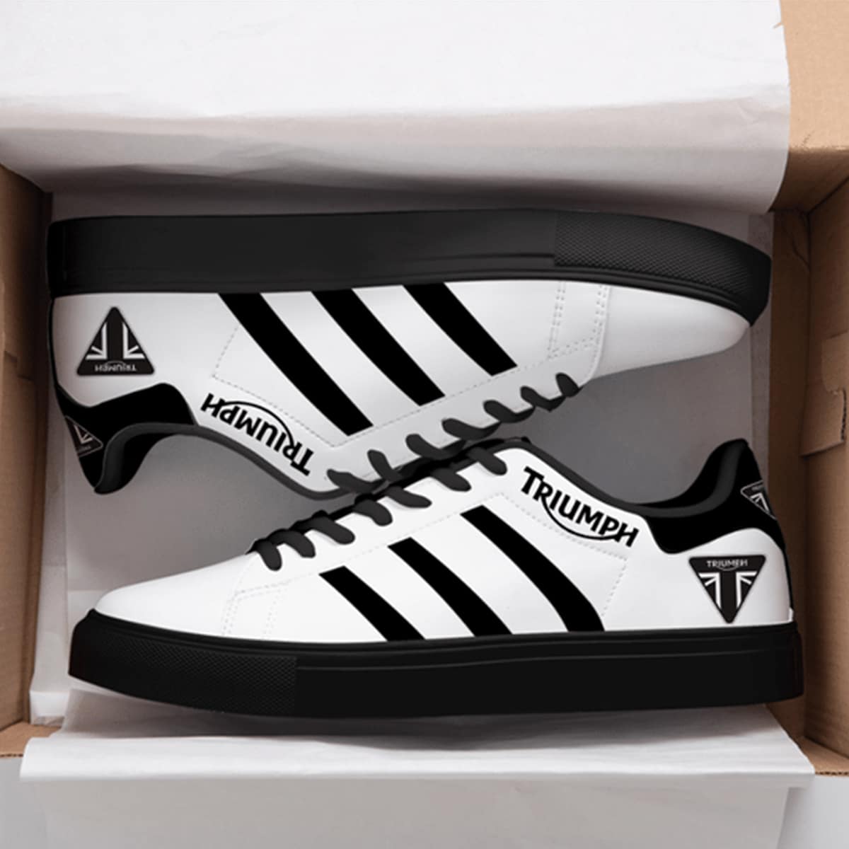 Triumph Black  Skate Stan Smith New B21