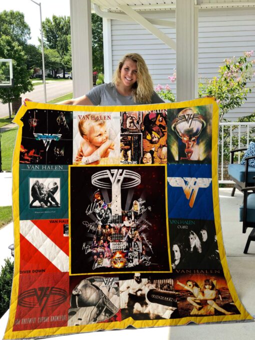 Van Halen Best Blanket Quilt Rze2