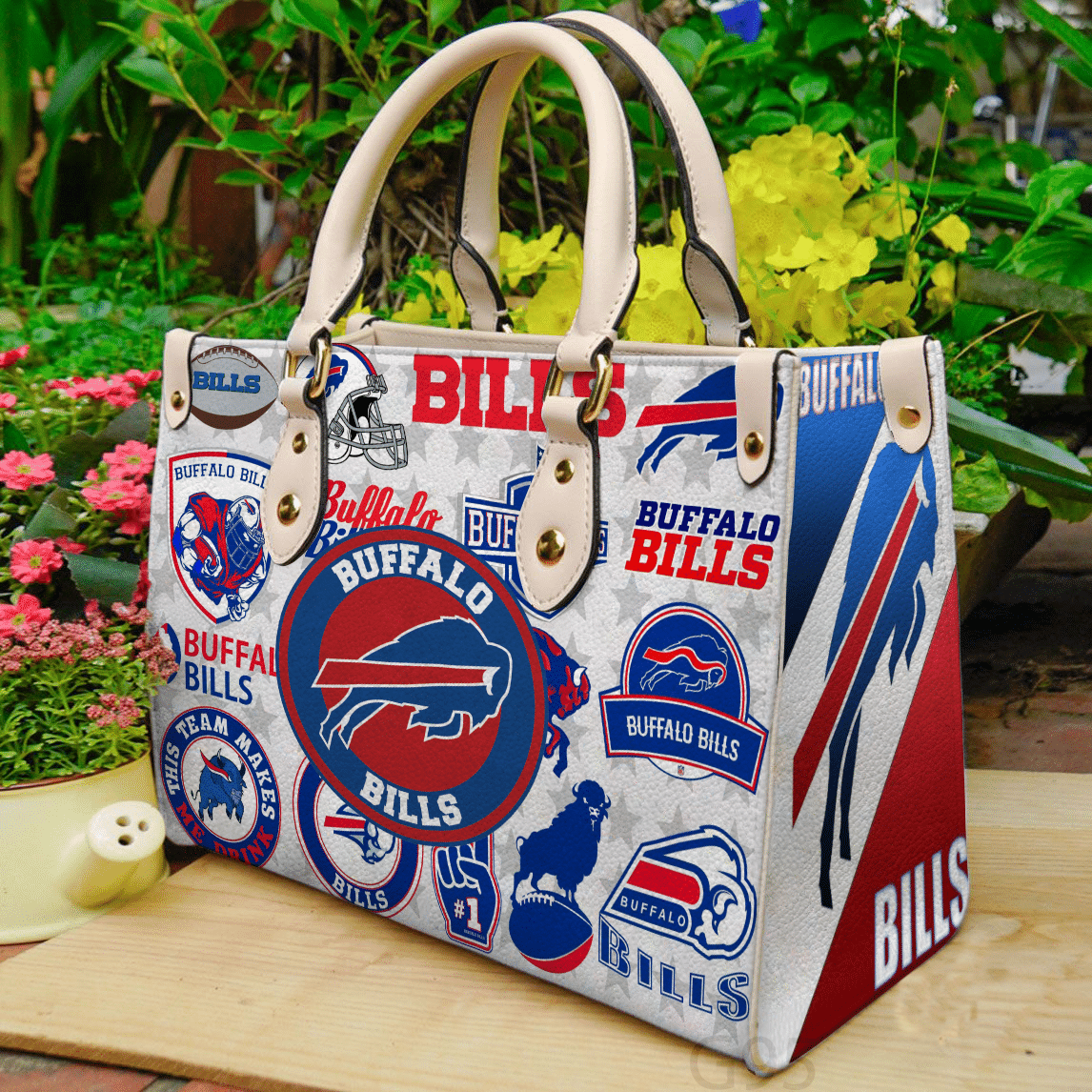 Buffalo Bills Hand Leather Bag Rze1