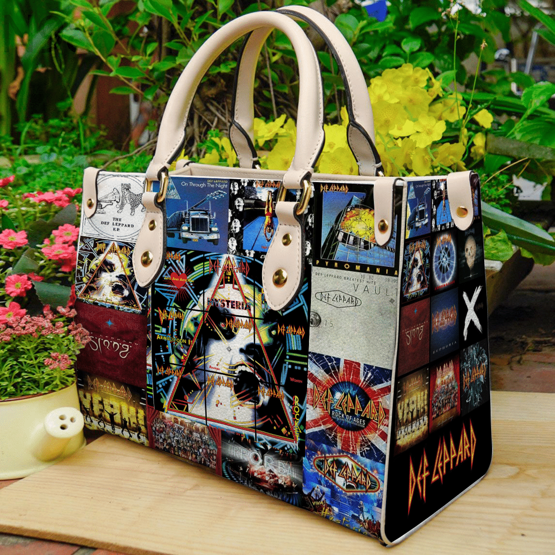 Def Leppard Leather Bag B23