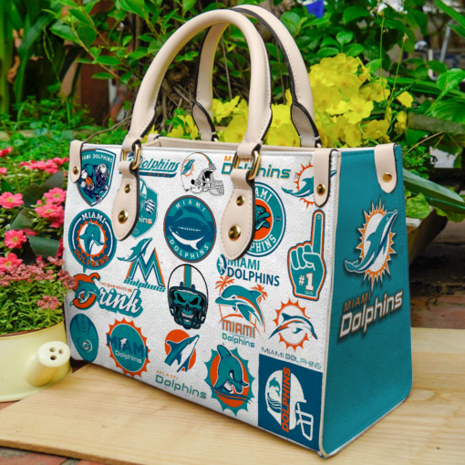 Miami Dolphins Lover Leather Bag B22