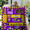 Baltimore Ravens Blanket Quilt TN