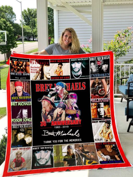 Bret Michaels Blanket Quilt B23