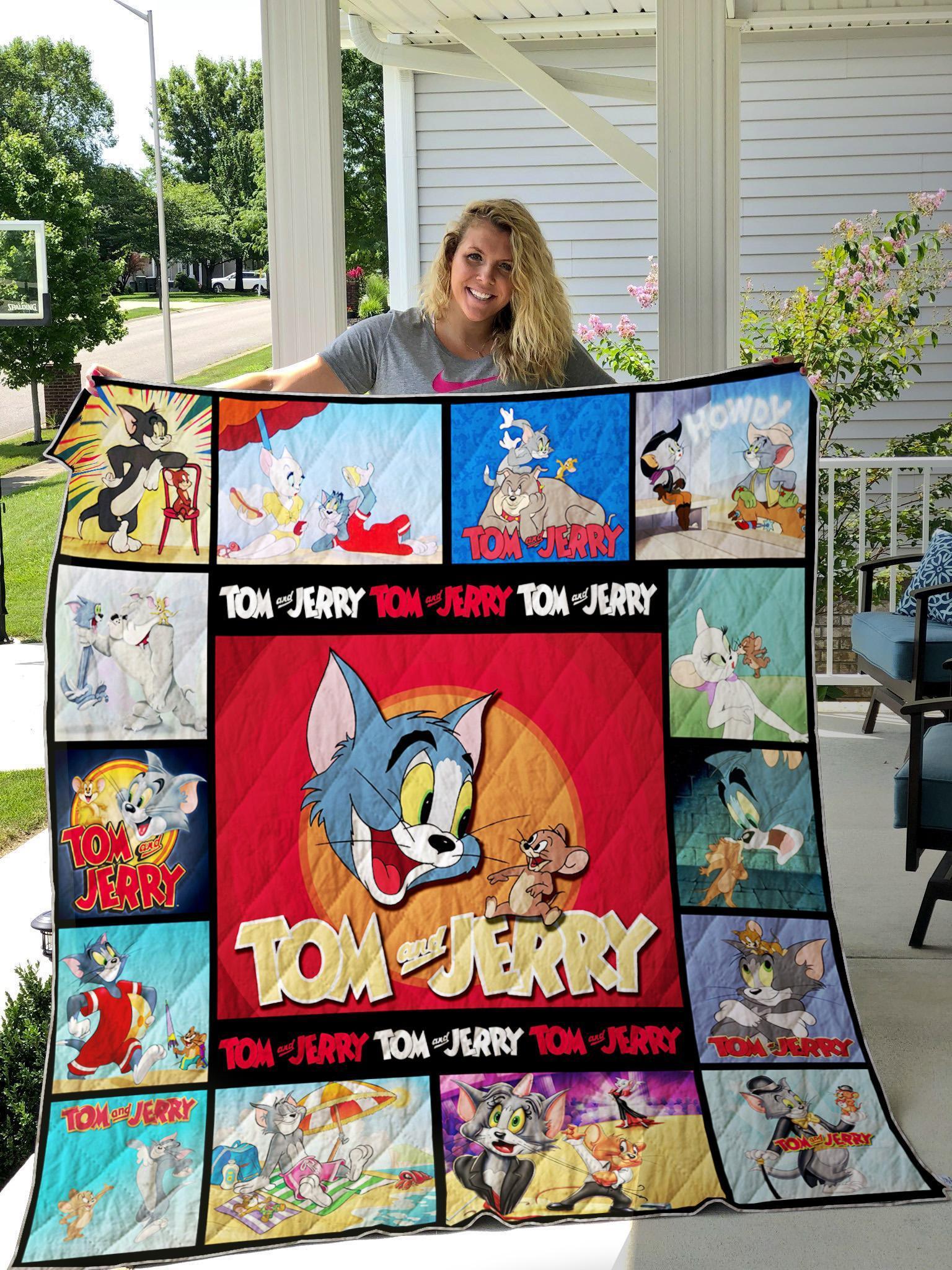 Tom and Jerry Blanket Quilt Rze1