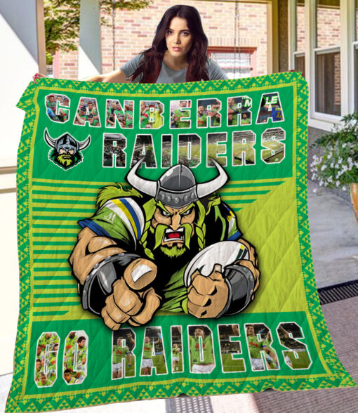 Canberra Raiders Lover Blanket Quilt Rze2