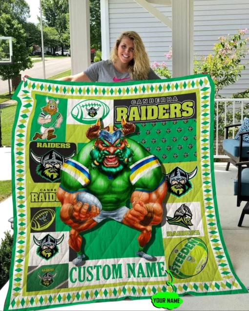 Canberra Raiders  Blanket Quilt Rze2