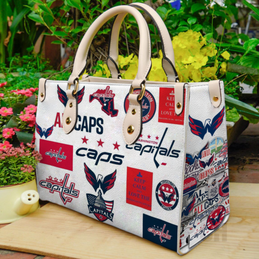 Washington Capitals Hand Leather Bag Rze2