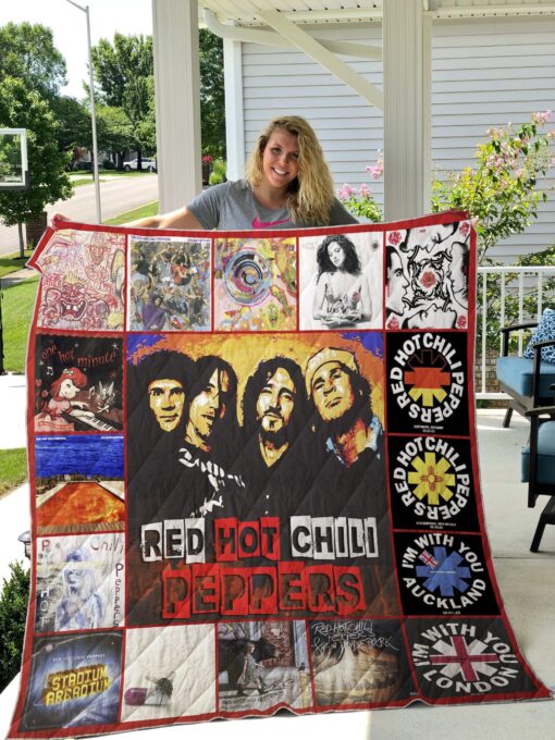 Red Hot Rze2ili Peppers  Lover Blanket Quilt Rze2