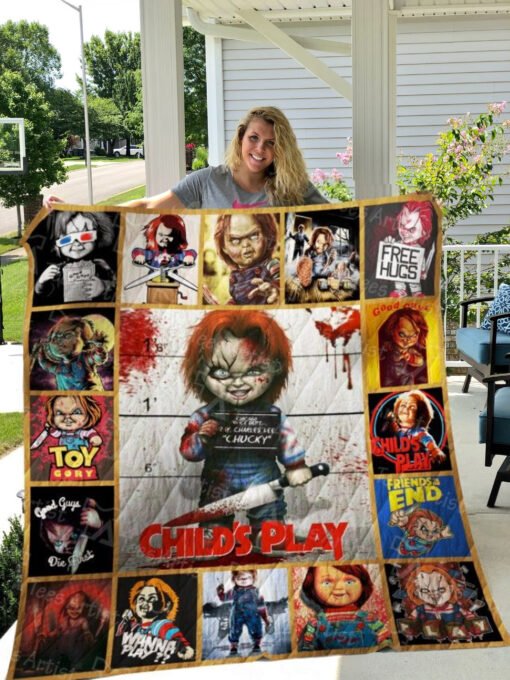 Chucky Rze2ucky Blanket Quilt Rze2