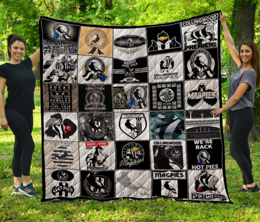Collingwood Magpies Lover Quilt Blanket Quilt Rze2