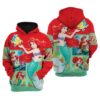 The Little Mermaid a00 Hoodie Zip Hoodie 3D Rze1