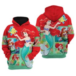 The Little Mermaid a00 Hoodie Zip Hoodie 3D Rze1