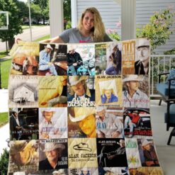 Alan Jackson Lover Blanket Quilt TN