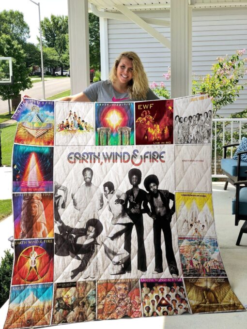 Earth, Wind & Fire Blanket Quilt Rze2