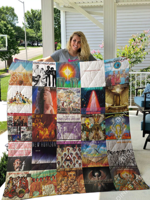 Earth, Wind & Fire lover Blanket Quilt B22