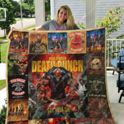 Five Finger Death Punch Band Blanket Quilt Rze2
