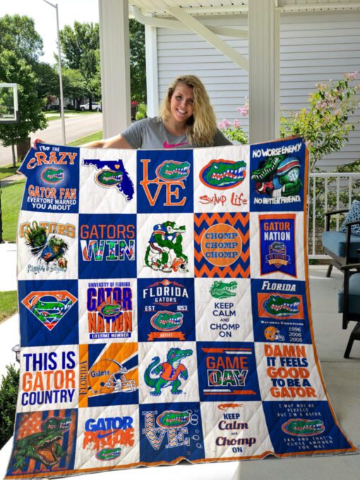 Florida Gators 1 Blanket Quilt Rze1