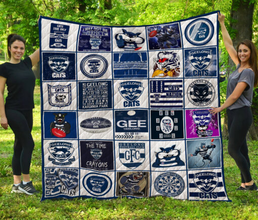 Geelong Cats Quilt  Blanket Quilt Rze2