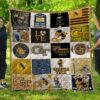 Georgia Tech Yellow Jackets 2 Blanket Quilt Rze1