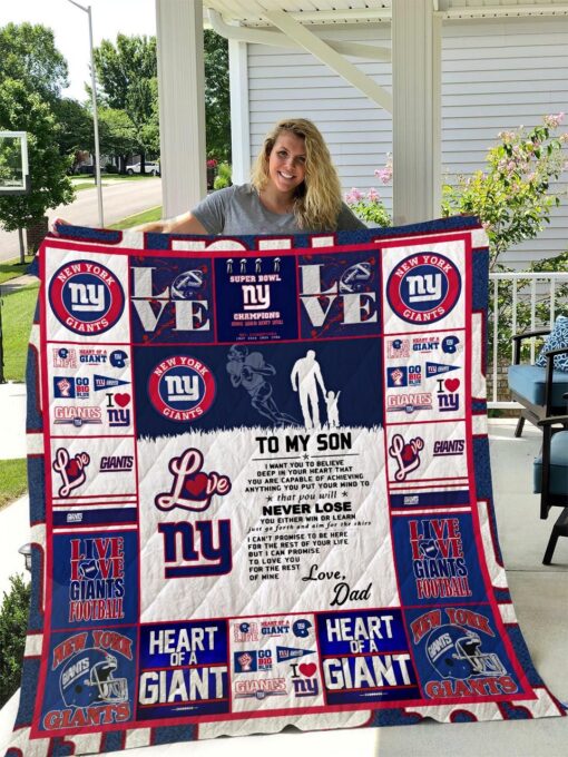 New York Giants Best Quilt  Blanket Quilt Rze2