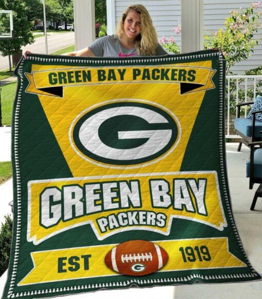 Green Bay Packers Love g1 Blanket Quilt B22